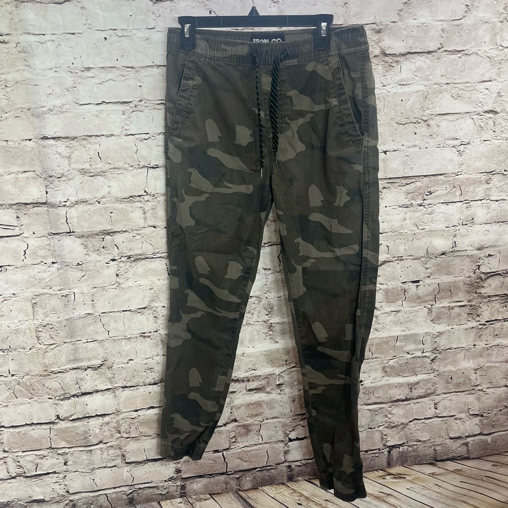 Iron Co multicolor Elastic waist Athletes pants Size Small